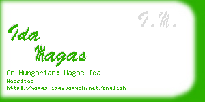 ida magas business card